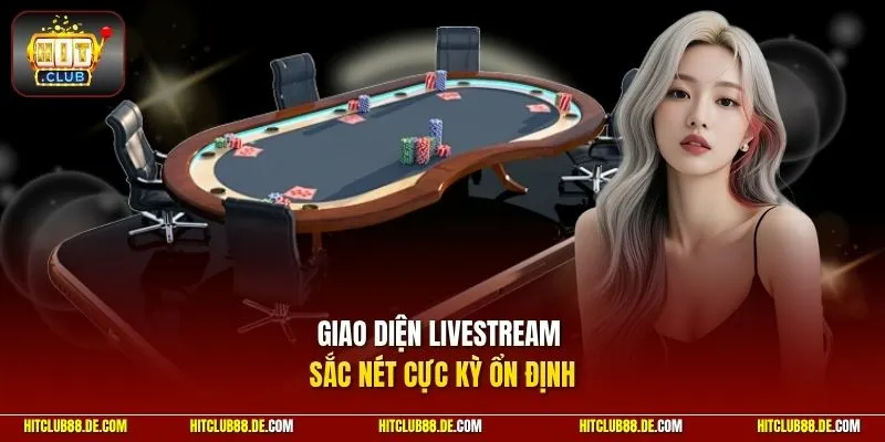 Giao diện livestream sắc nét cực kỳ ổn định