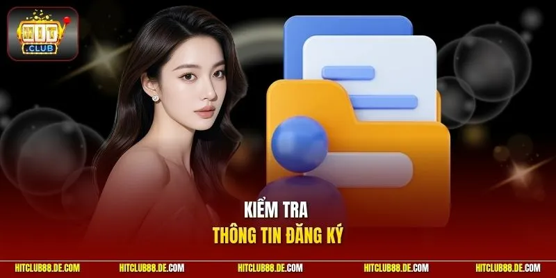 Kiểm tra thông tin đăng ký
