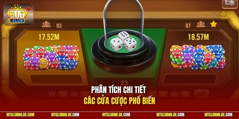Phân tích chi tiết các cửa cược phổ biến